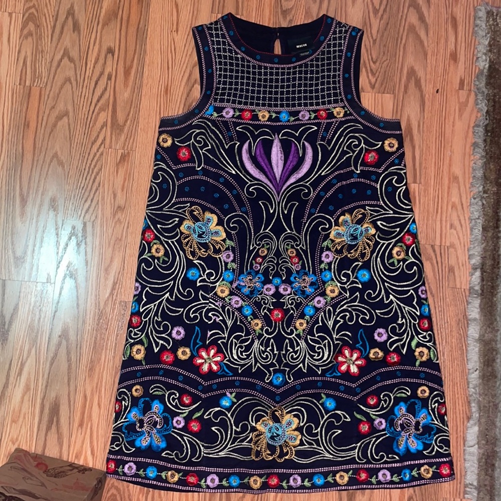 Maeve Anthropologie dress embroidered 8